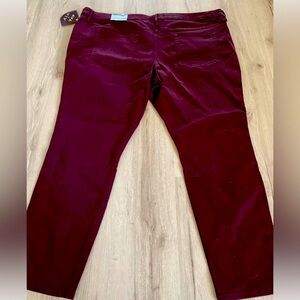 Ava & Viv Skinny Jeans Black Raspberry Power 24W Stretch Pants Lycra/Spand…